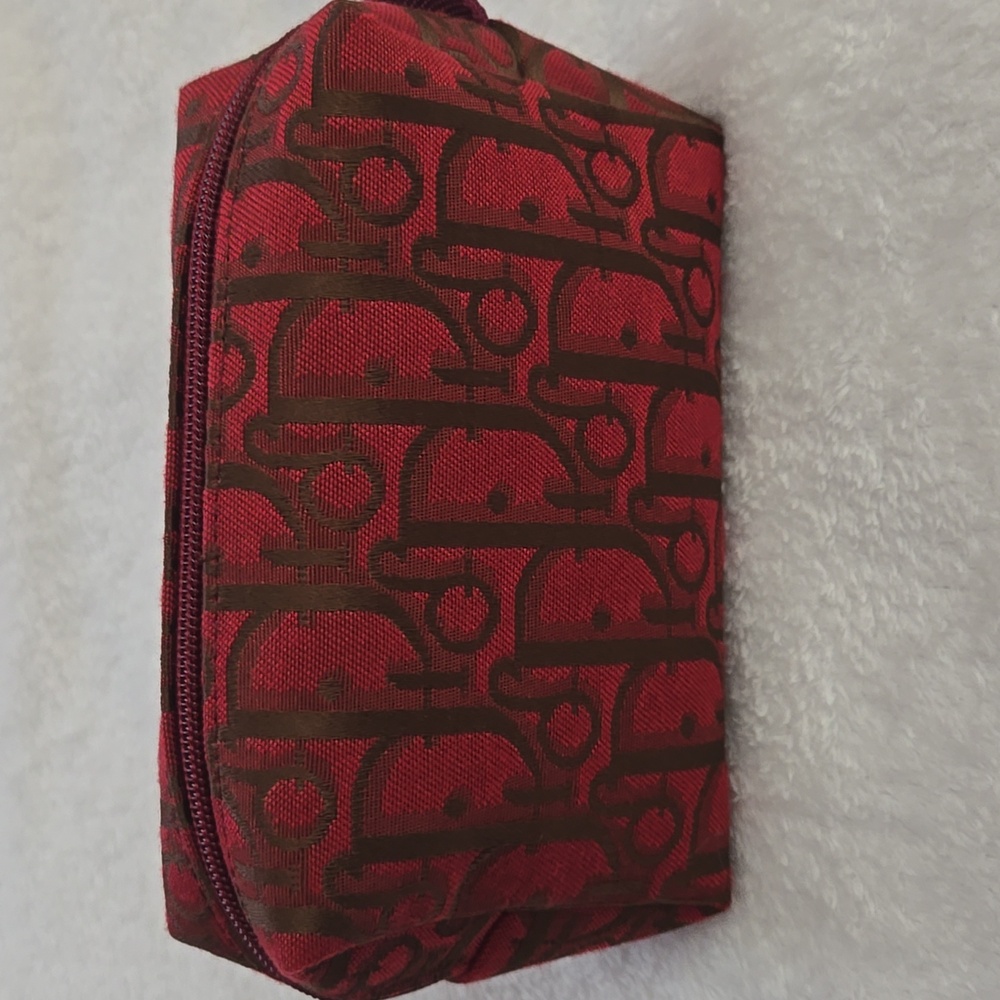 Dior Trotter Red and Brown Pouch